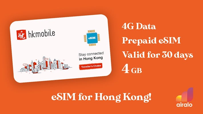 eSIM 4G de Hong Kong