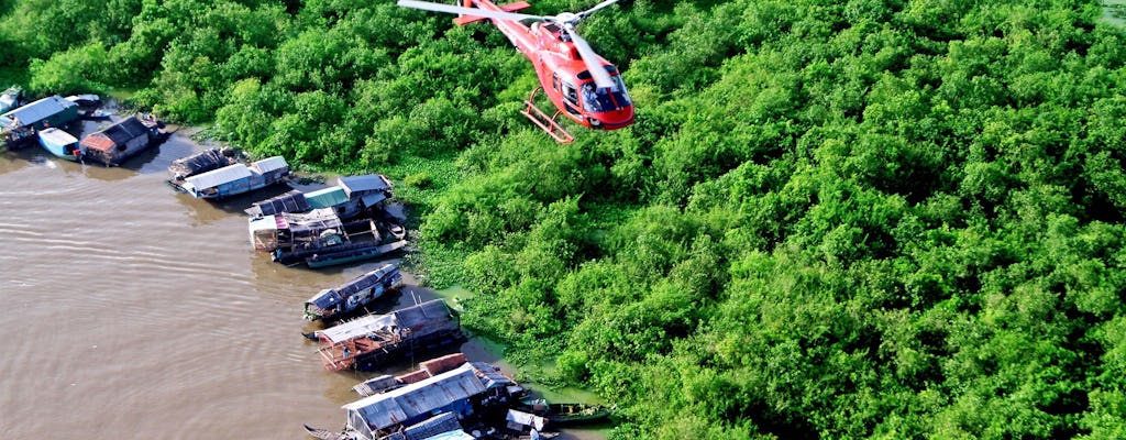 Helikopterervaring van 25 minuten boven Angkor Werelderfgoed en drijvend dorp