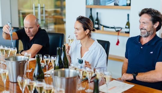 The art of sparkling wine tour at Josef Chromy Wines