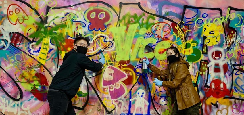 Urban-Art-Workshop „Spray Paint & Sip“ in Chicago