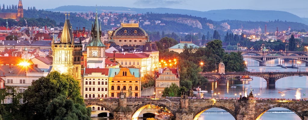 Prague Evening Walk and Bridge Tower Entrance Ticket