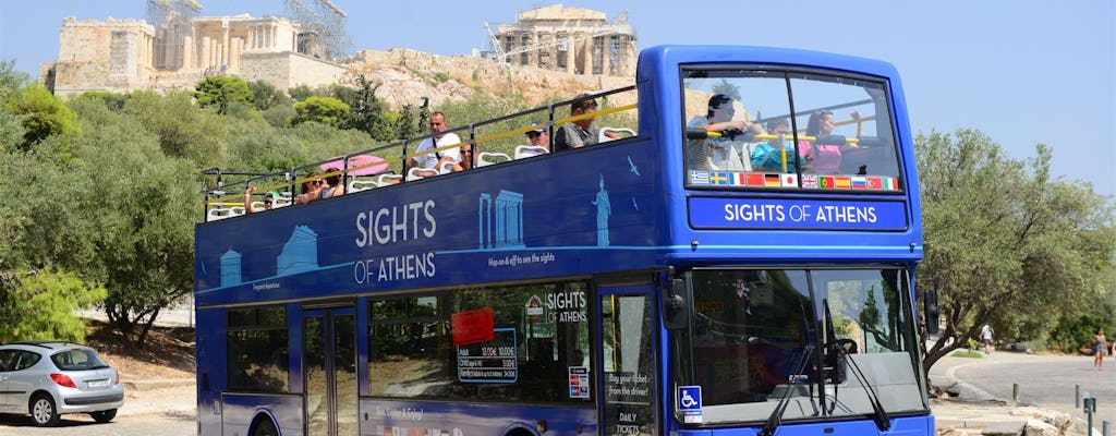 Akropolis, Parthenon skip-the-line tickets en combo hop on, hop off-tour door Athene, Piraeus en stranden