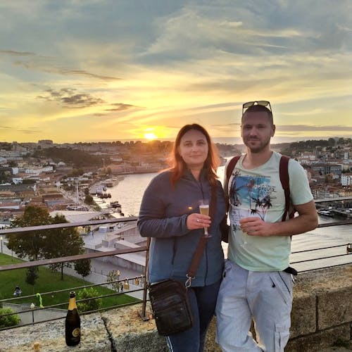 Porto sidecar tour at sunset