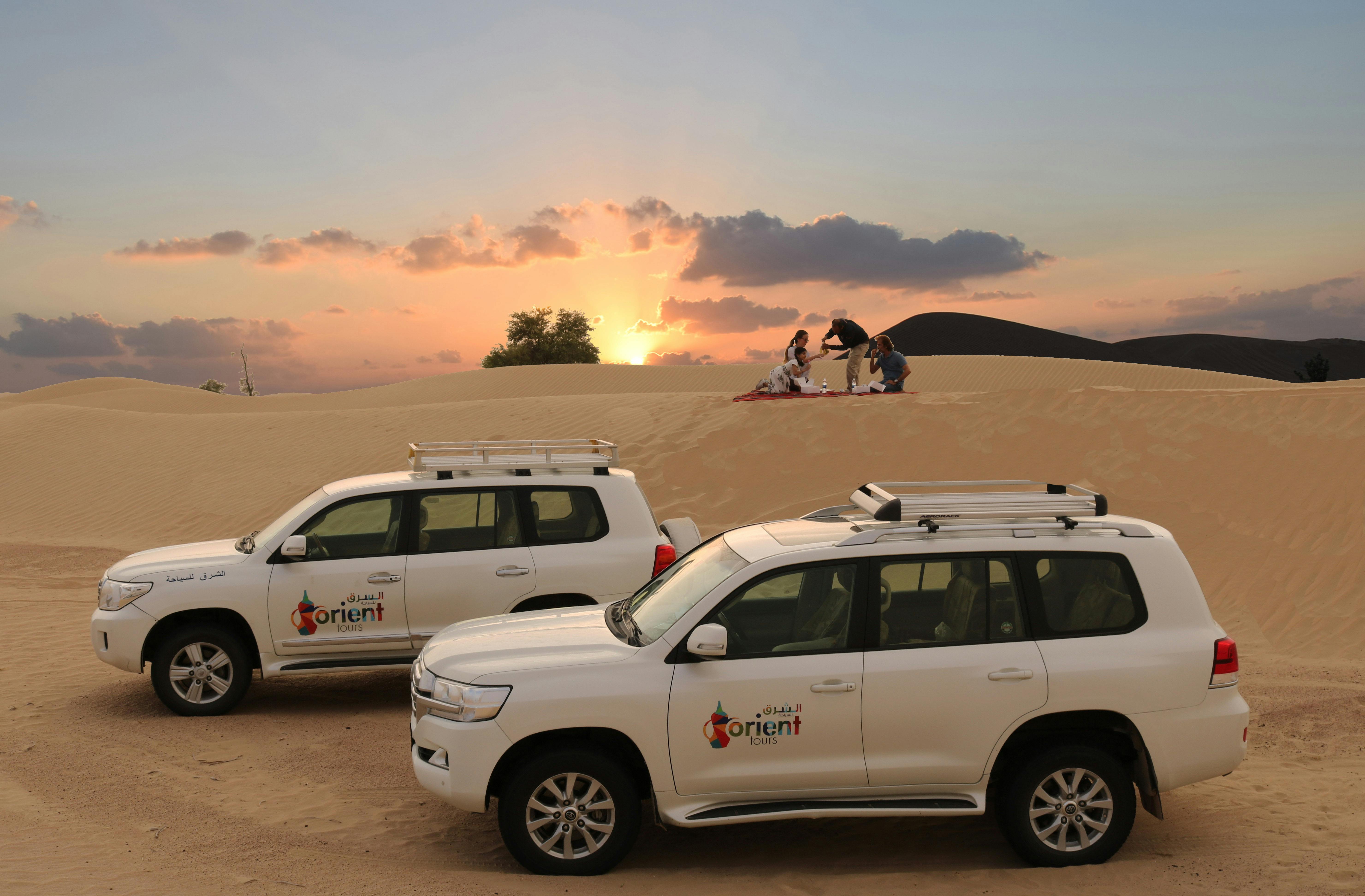Safari en 4x4 por el amanecer y la vida salvaje en el desierto con pícnic desde Dubái