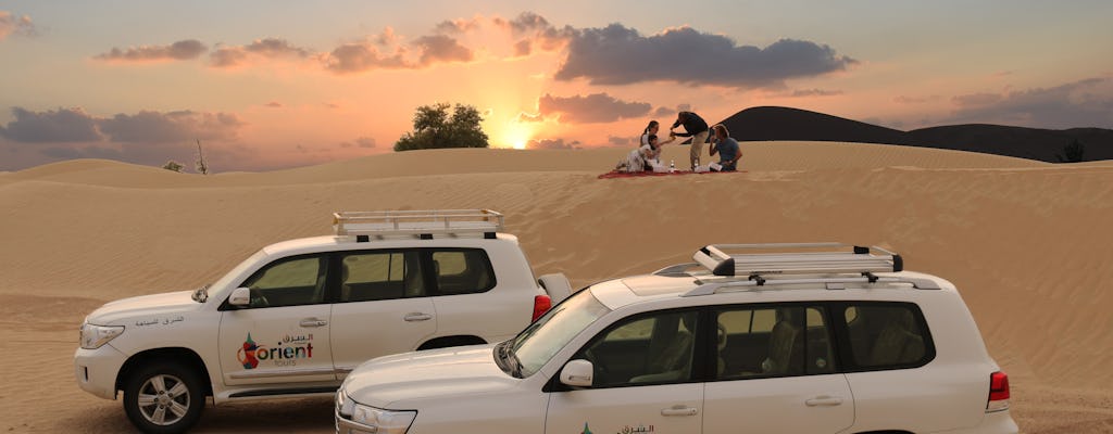 4x4 zonsopgang en wildlife woestijnsafari met picknick vanuit Dubai