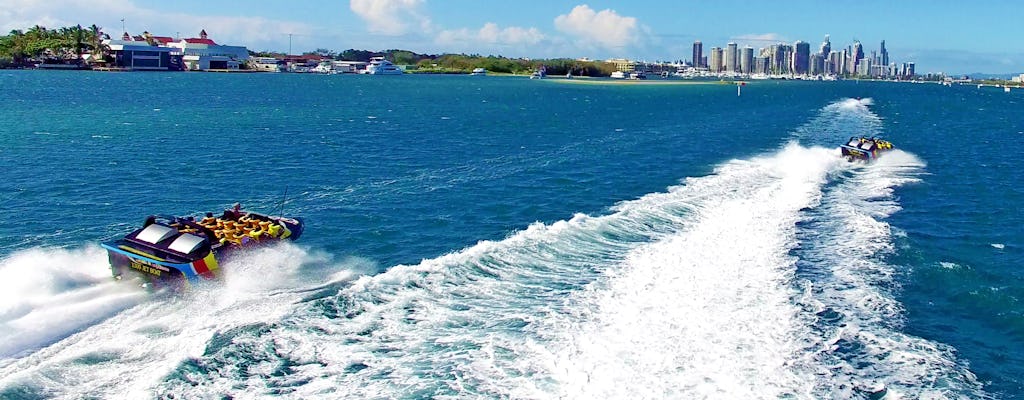 Combinação de barco a jato e Aquaduck