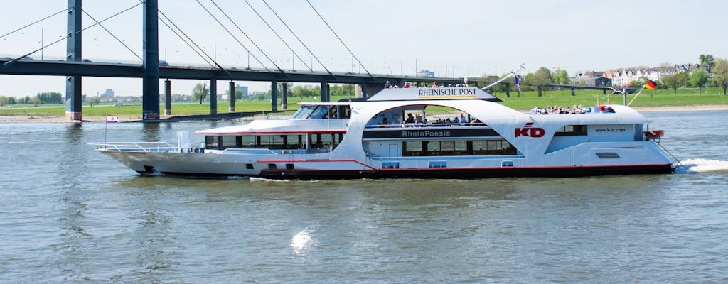 Crucero panorámico en barco por el río en Düsseldorf con audioguía