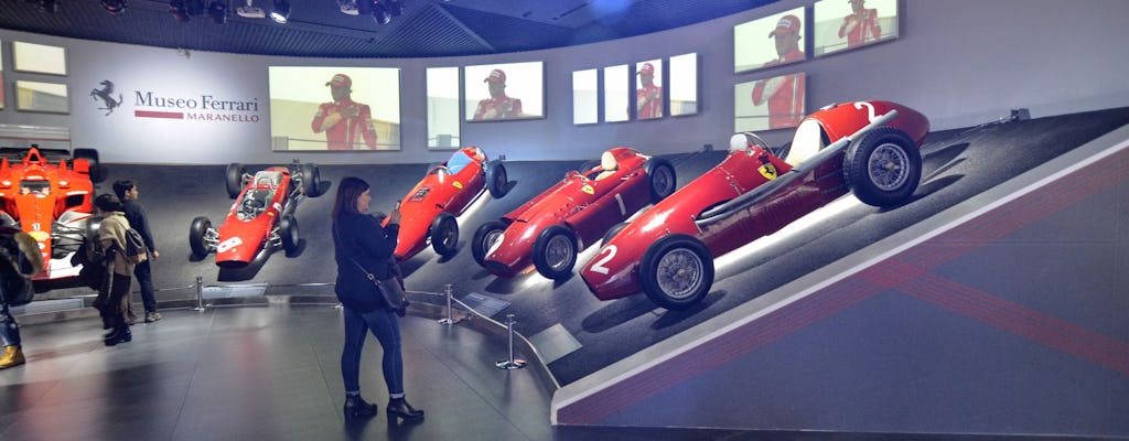 Private round trip from Florence to Venice or vice versa with Ferrari Museum tickets