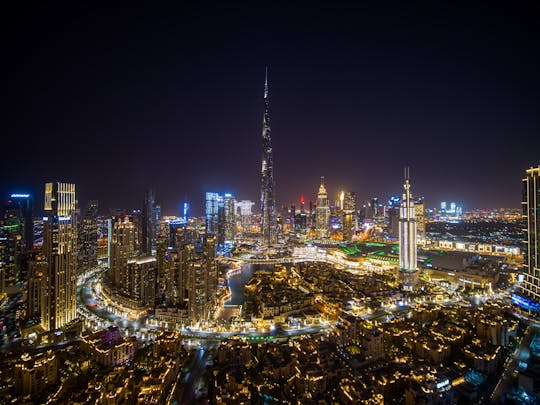 Croisière nocturne privée à Dubaï et visite des fontaines au départ de Ras Al Khaimah