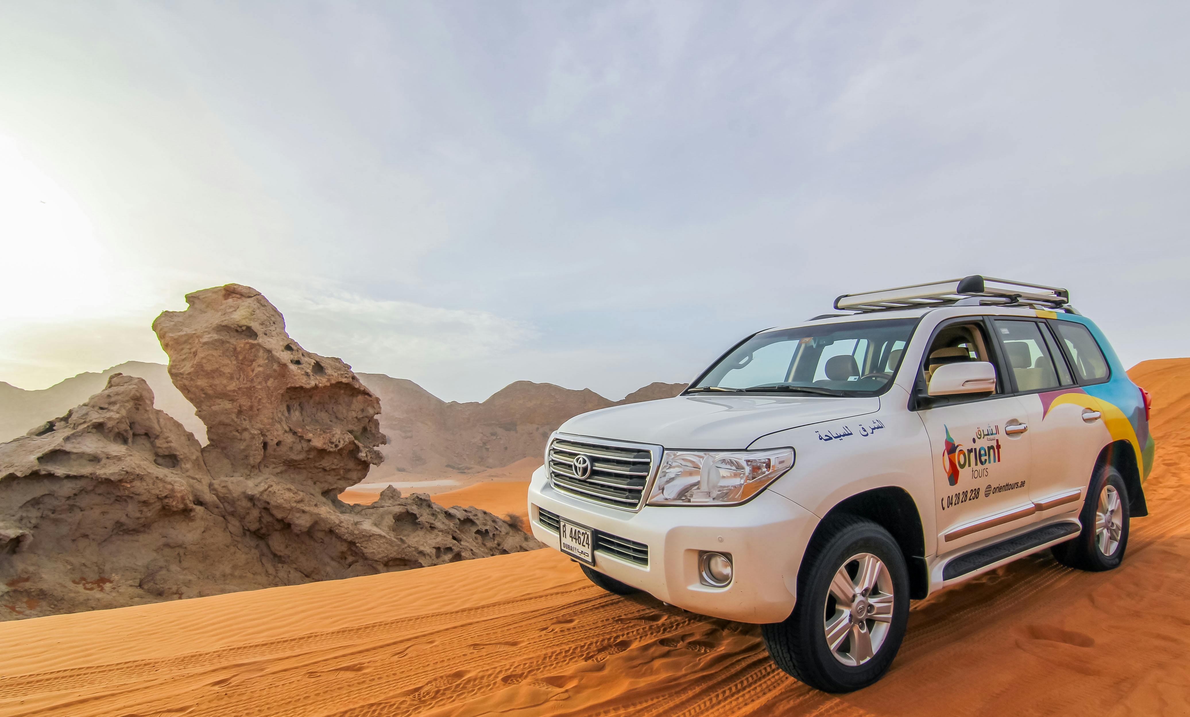 Expérience de safari dans le désert en 4x4 avec observation des étoiles et dîner