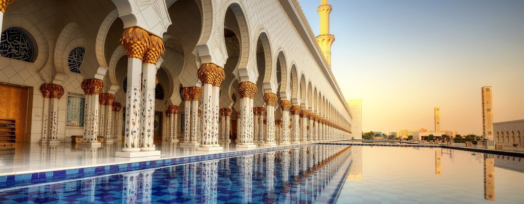 Moschea di Abu Dhabi e Museo del Louvre con pranzo da Dubai