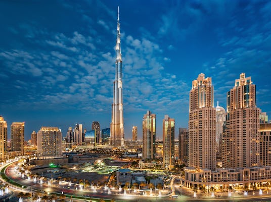 Dubai dia inteiro em com Burj Khalifa