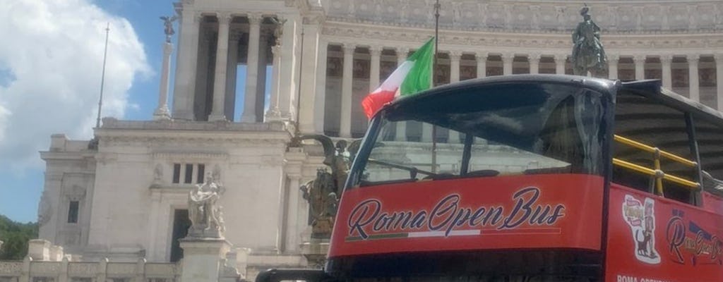 Rome Open Bus Tour hop on hop off plus gifts for children