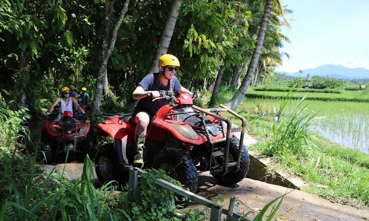 Bali outdoor adventure with quad bikes and rafting