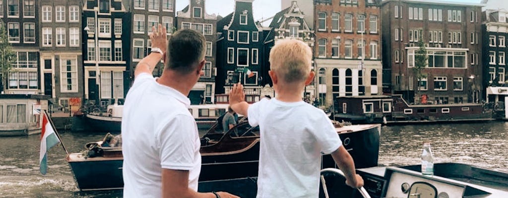 Crociera sui canali della famiglia di Amsterdam