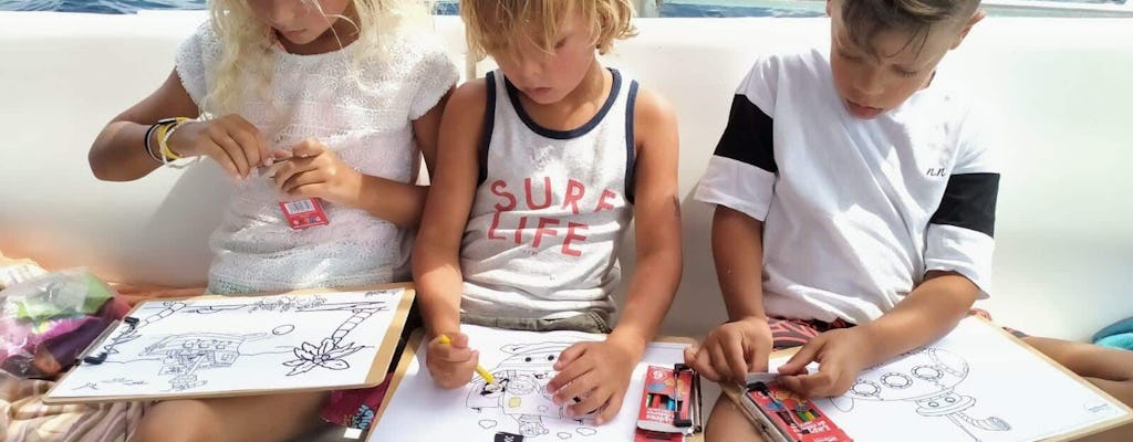 Sortie familiale en bateau à Ibiza