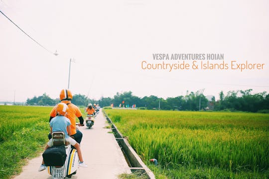 Experiencia en el campo y la isla de Hoi An en Vespa