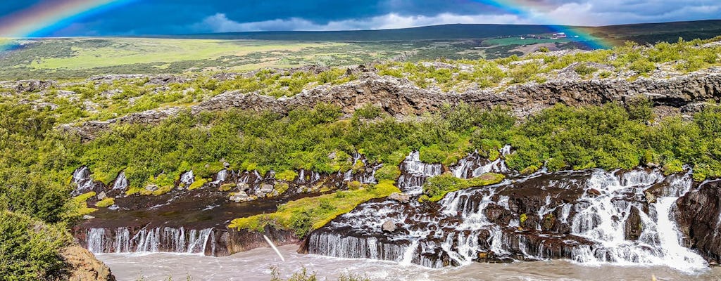 Tour dell'Islanda occidentale con visita alla grotta di lava e Krauma Spa