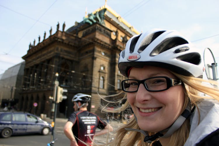 Prague bike private guided tour with pickup