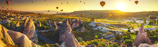 Vol en montgolfière super savoureux d'une heure au lever du soleil