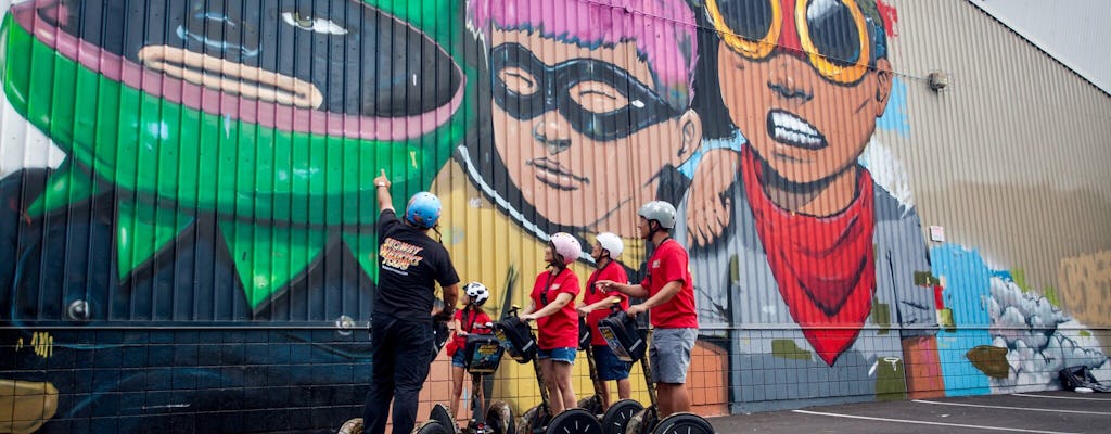 Passeio de scooter autobalanceado pela Kaka'ako Waterfront e Wall Art