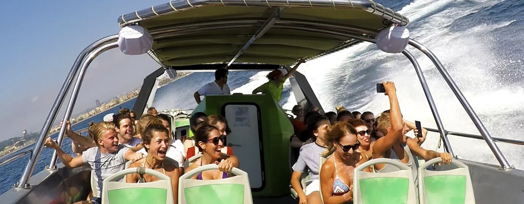 Excursion en bateau d'adrénaline à Barcelone