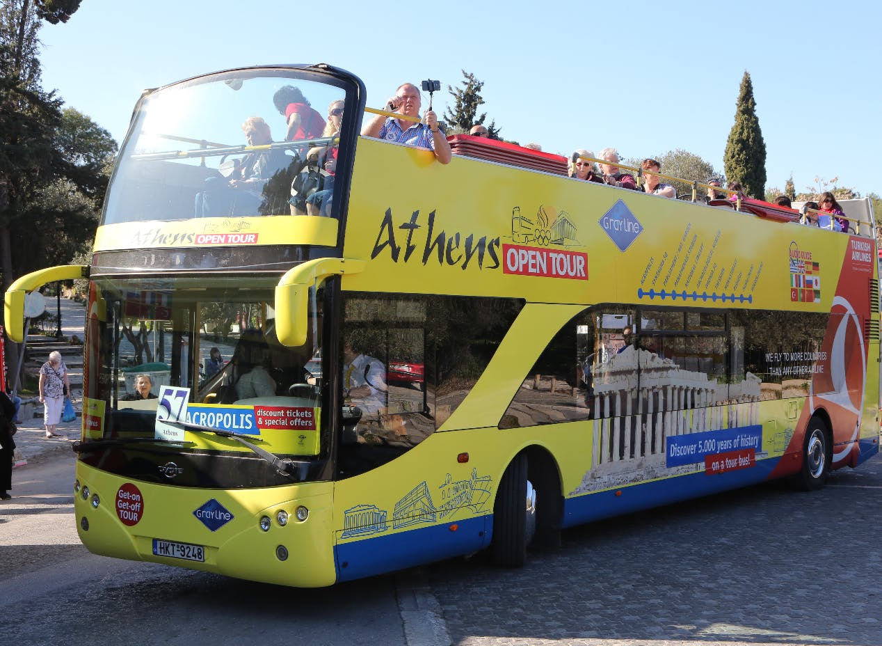 Athens, Piraeus, Riviera and beaches hop-on-hop-off bus tour for 48 or 72 hours