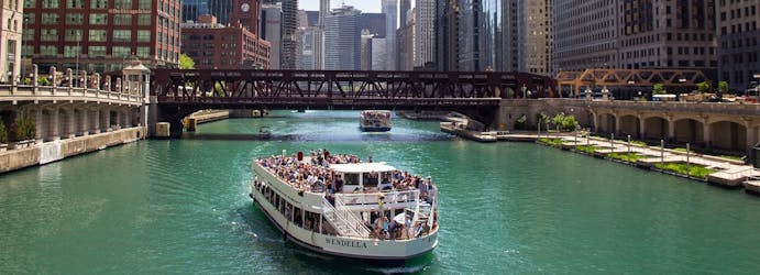 Tour dell’architettura del fiume Chicago di 90 minuti di Wendella