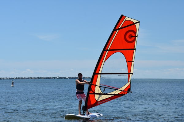Windsurfen in Biscayne Bay in Miami