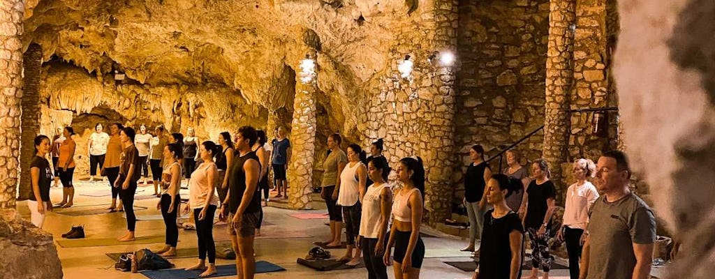 Cabaret cave yoga and guided hike at Yanchep National Park