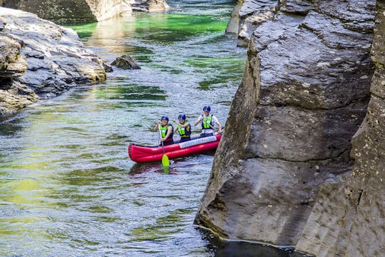 Excursion combinée en canoë de rivière et VTT à Voss