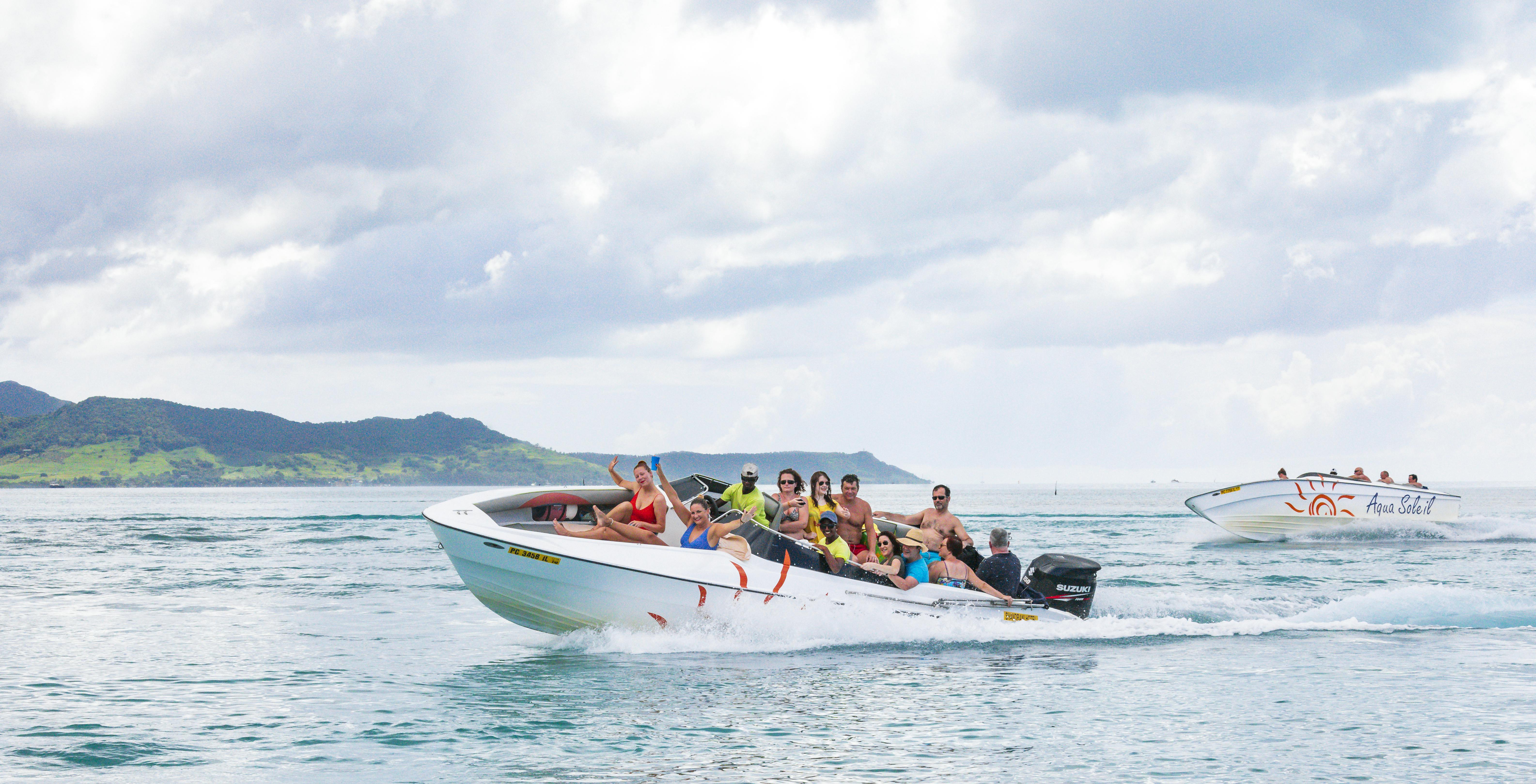 Private Schnellbootvermietung auf den fünf Inseln von Mauritius