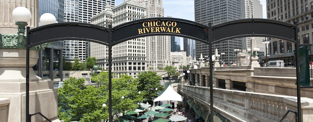 Tour guiado por Riverwalk, o local de nascimento de Chicago