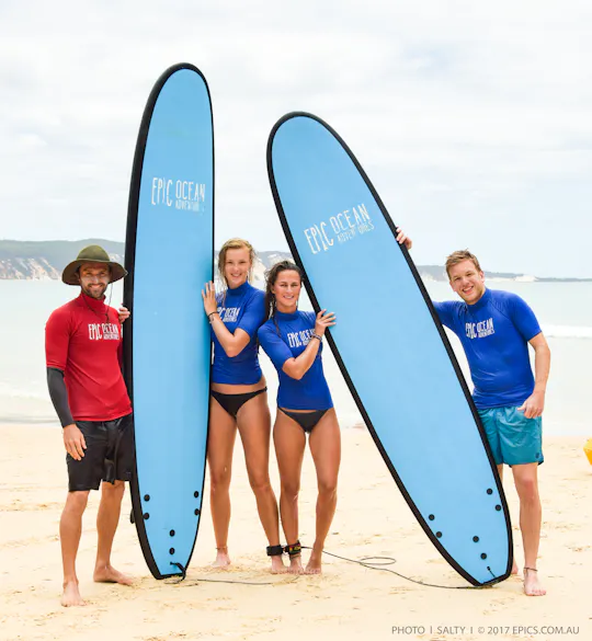 Cours de surf à Noosa et superbe aventure en voiture sur la plage