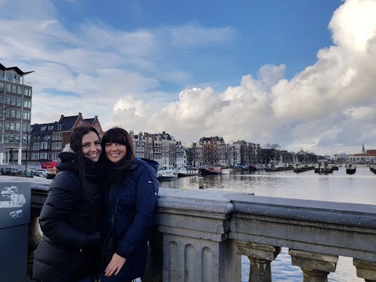 Family walking tour in Amsterdam with a guide