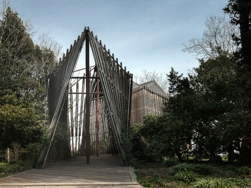 Borges Labyrinth, Wood of the Foundation and the Vatican chapels with ...