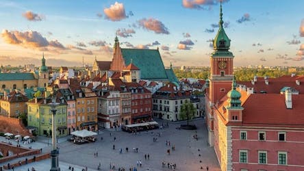 Self guided tour with interactive city game of Warsaw