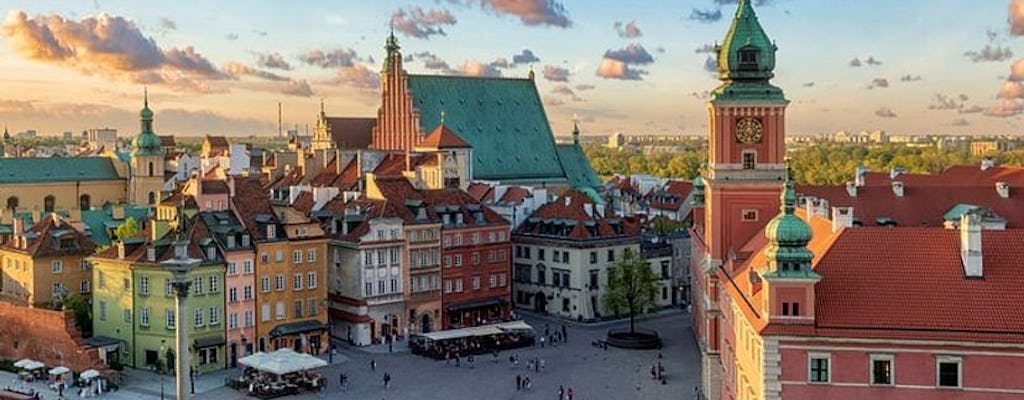 Self guided tour with interactive city game of Warsaw