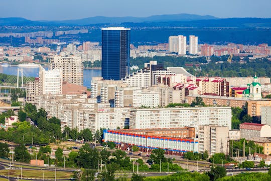 O melhor de Krasnoyarsk destaca um passeio a pé