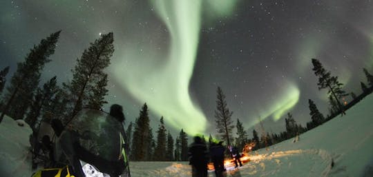 Experiencia en moto de nieve Northern Lights en Rovaniemi