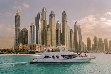 Excursion de 2 heures en matinée ou en yacht au clair de lune à la marina de Dubaï
