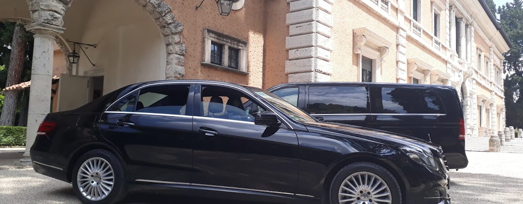 Privé transfer van Fiumicino naar je hotel in Rome