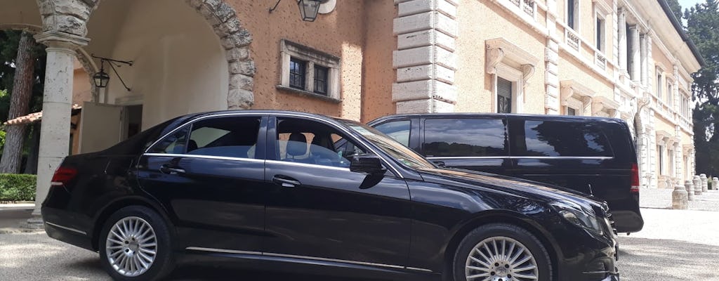 Transfert privé de Fiumicino à l'hôtel de Rome