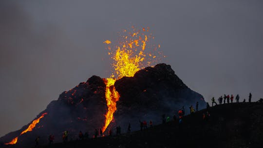 Small group tour to the Geldingadalir Eruption site with Blue Lagoon admission