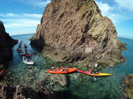 Cabo de Gata Natural Park kayak and snorkeling tour
