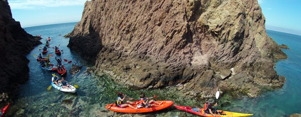 Tour en kayak y snorkel por el Parque Natural de Cabo de Gata