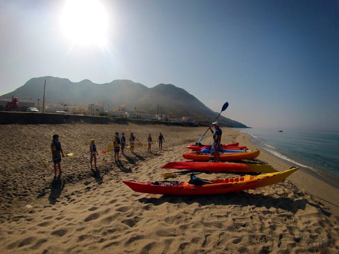 Cabo de Gata Natural Park kayak and snorkeling tour