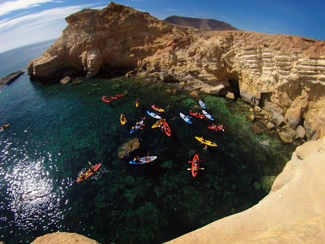 Cabo de Gata Natural Park kayak and snorkeling tour