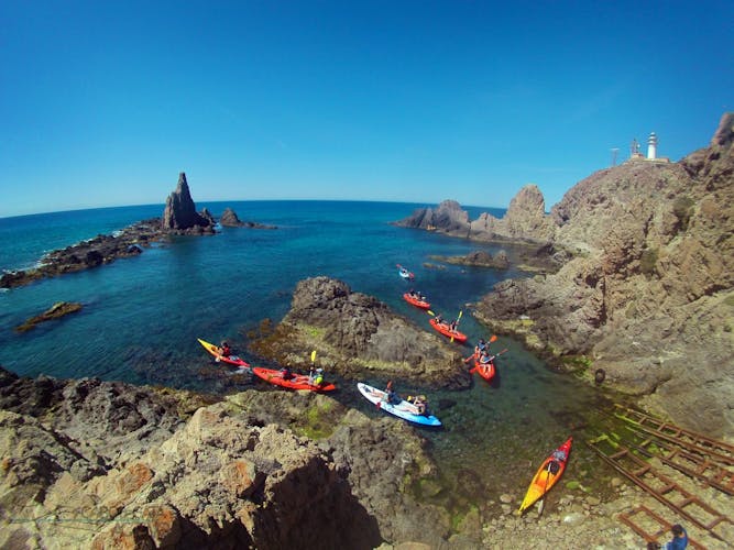 Cabo de Gata Natural Park kayak and snorkeling tour