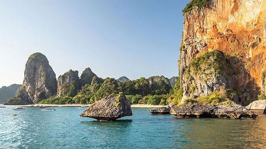 Four islands snorkeling cruise with sunset dinner from Krabi